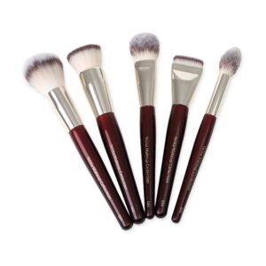 Kit Red – 5 brochas de rostro – Yelika Makeup Collection